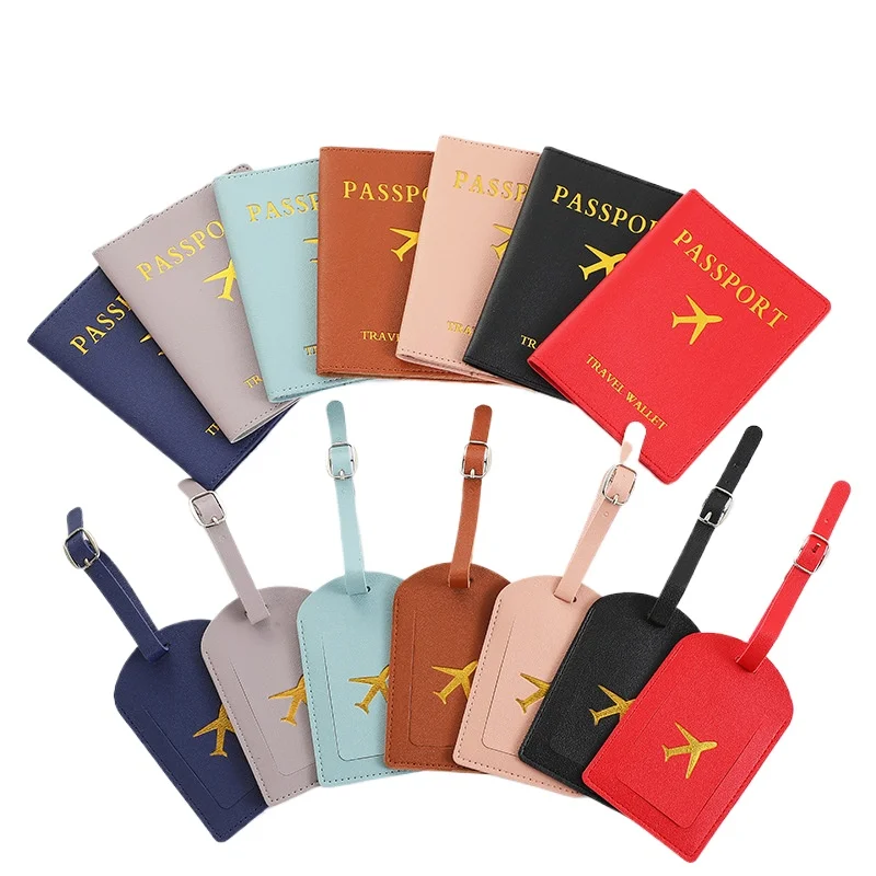 

Women Men Luggage Tags Passport Cover Suitcase Name ID Address Holder Credit Card Passpor Holder Wallet Travel Accessorie