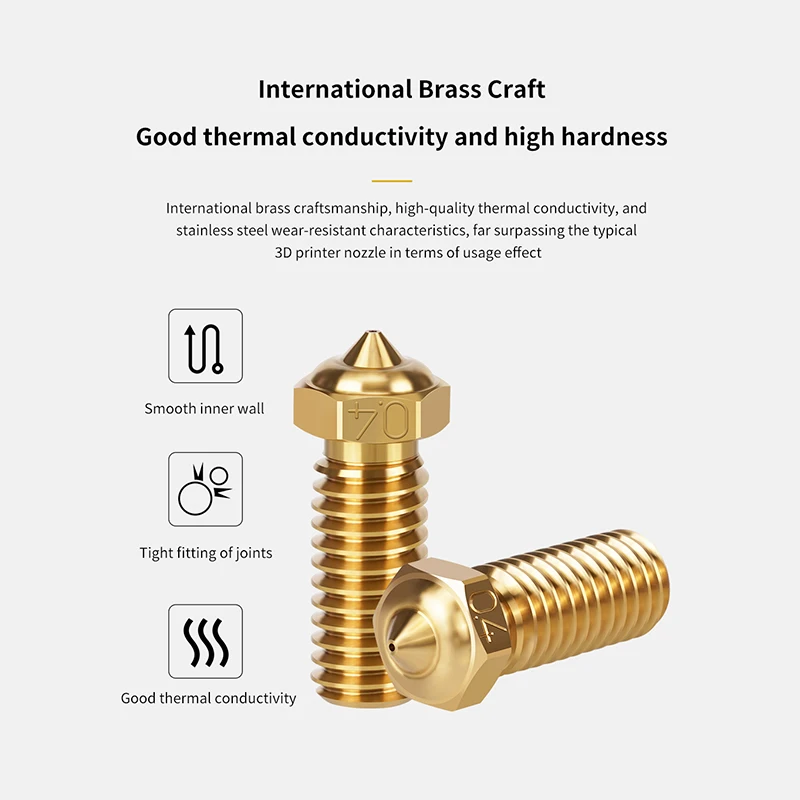 CHT Nozzle For QIDI TECH X PLUS 3/ X MAX 3/X SMART 3 Plated Copper Clone Nozzle Brass Hardened Steel Nozzle High Flow Nozzles