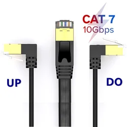 Cat7 afgeschermde Ethernet RJ45-netwerkkabel Cat 7 platte Ethernet-patchkabels voor modem, router, LAN, pc 0,5 m 1 m 2 m 3 m 5 m 8 m 10 m