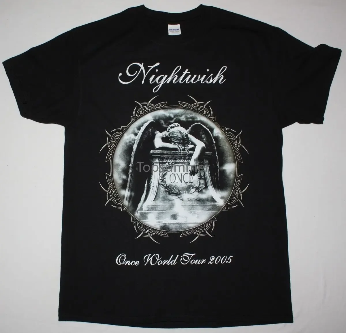 Nightwish Once Tour Black T Shirt Within Temptation Tarja Turunen Xandria Epica 100% Cotton Tee Shirt, Tops Wholesale Tee