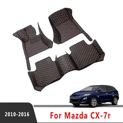 Car Floor Mats For Mazda CX-7 CX7 2016 2015 2014 2013 2012 2011 2010 Auto Accessories Leather Carpets Protect Covers Products