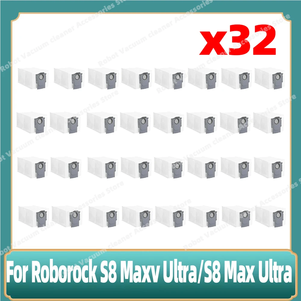 Compatible For Roborock S8 Maxv Ultra / S8 Max Ultra Replacements  Accesories Parts Garbage Collection Bags Dust Bin Dust Bags