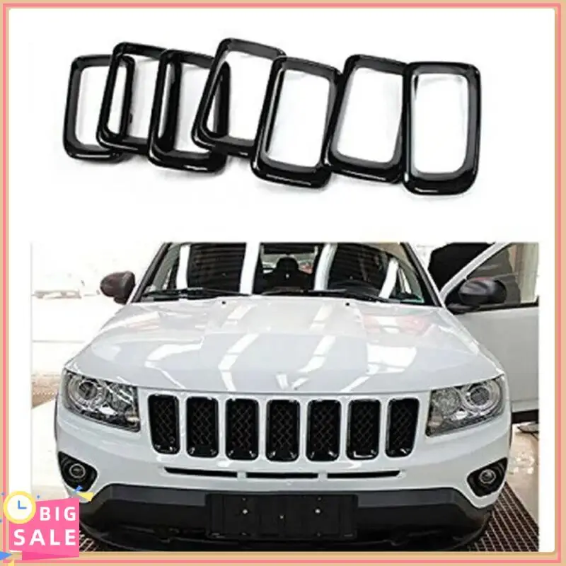 Better-Automobile 7 Stuks Grille Inserts 68109865AA Voor Jeep Compass 2011-2016 Jeep Onderdelen