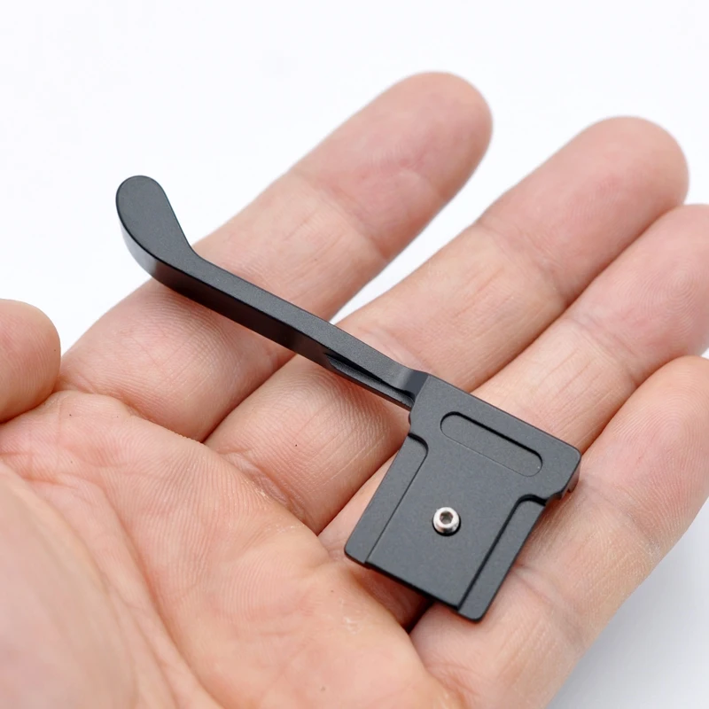 Thumb Hotshoe Thumb Grip Made Hand Grip per Fuji Fujifilm X100 V X100V X-100V fotocamera Mirrorless con strumento nero