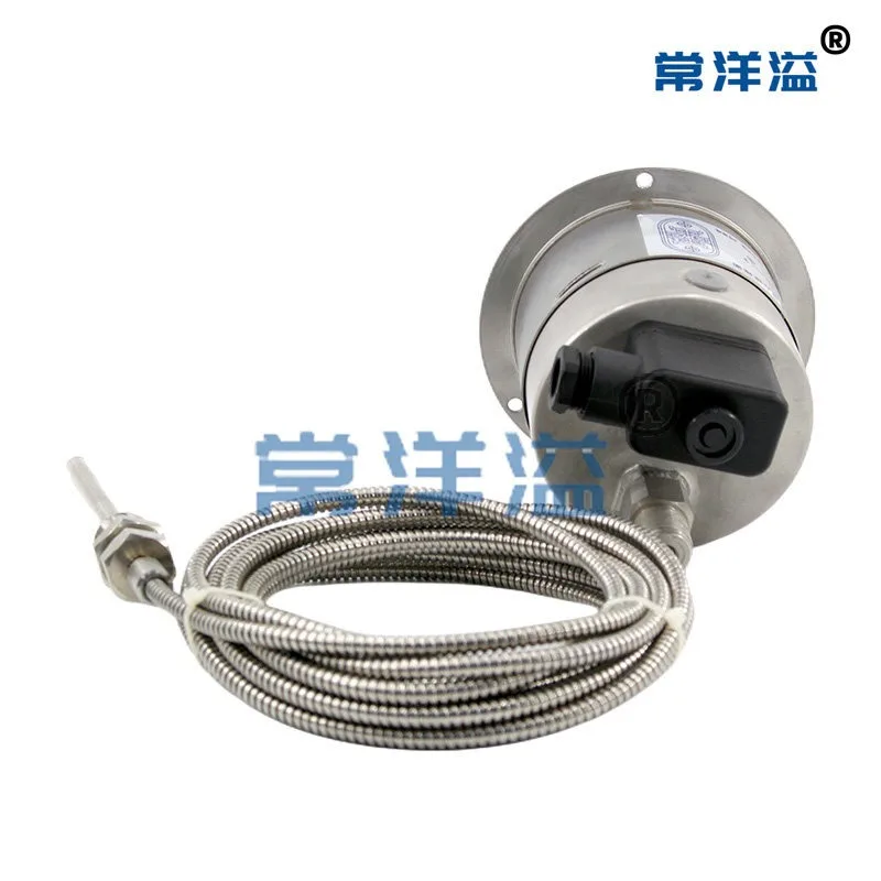 For WIKA style electrical contact pressure thermometer pressure thermometer card control isolated capillary remote transmission