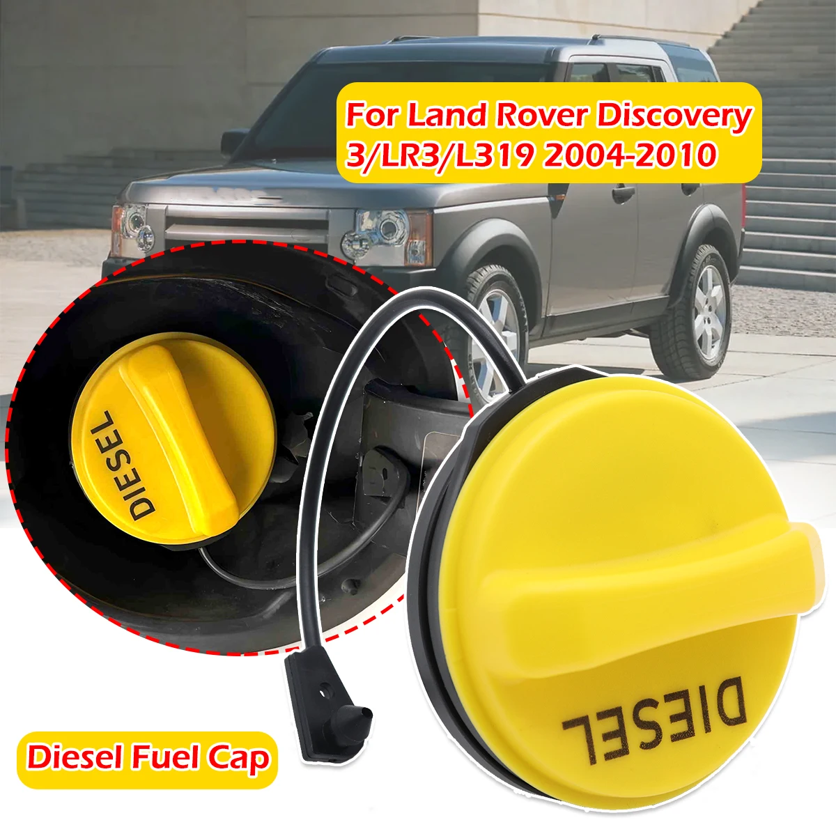 

LR053666 Diesel Fuel Tank Filler Cap Cover Car Accessories Replacement parts For Land Rover Discovery 3/LR3/L319 2004 2005-2010
