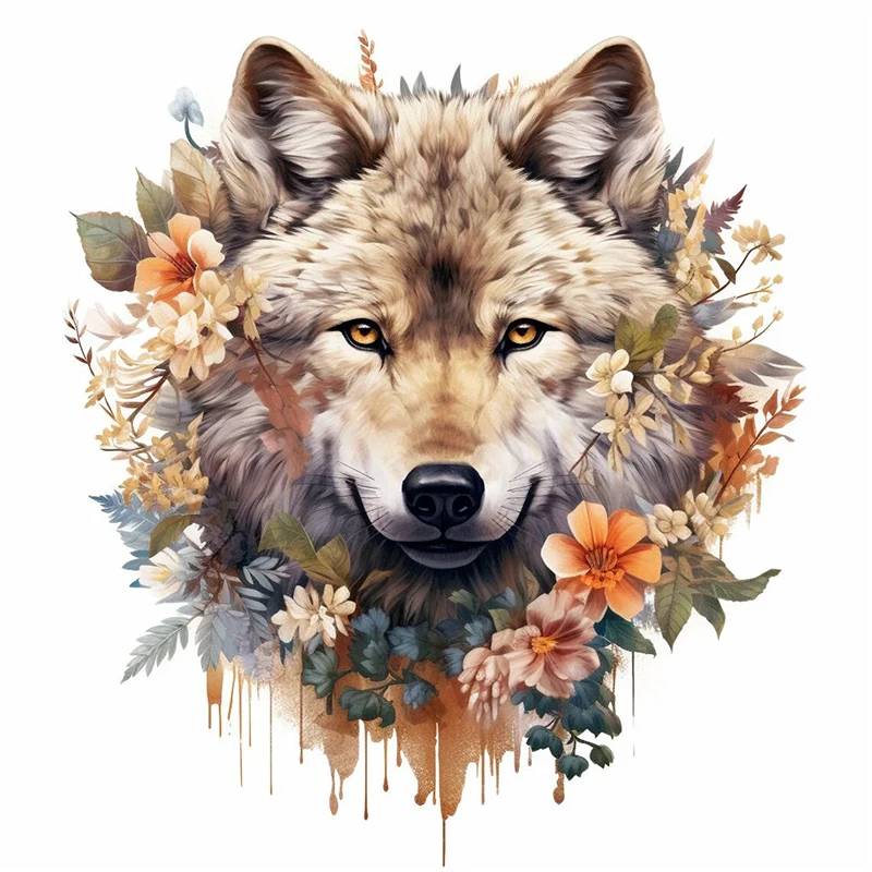 

Amazing Wolf Wall Stickers, Toilet Stickers, Bright Room for Home Decoration, Vinyl Animal Decals, Art Wallpaper, Poster