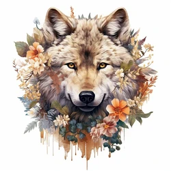 Amazing Wolf Wall Stickers, Toilet Stickers, Bright Room for Home Decoration, Vinyl Animal Decals, Art Wallpaper, Poster