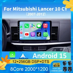 Android 15 Car Radio  For Mitsubishi Lancer 10 CY 2007 - 2012 Multimedia Video Player Navigation stereo GPS No 2din 2 din dvd