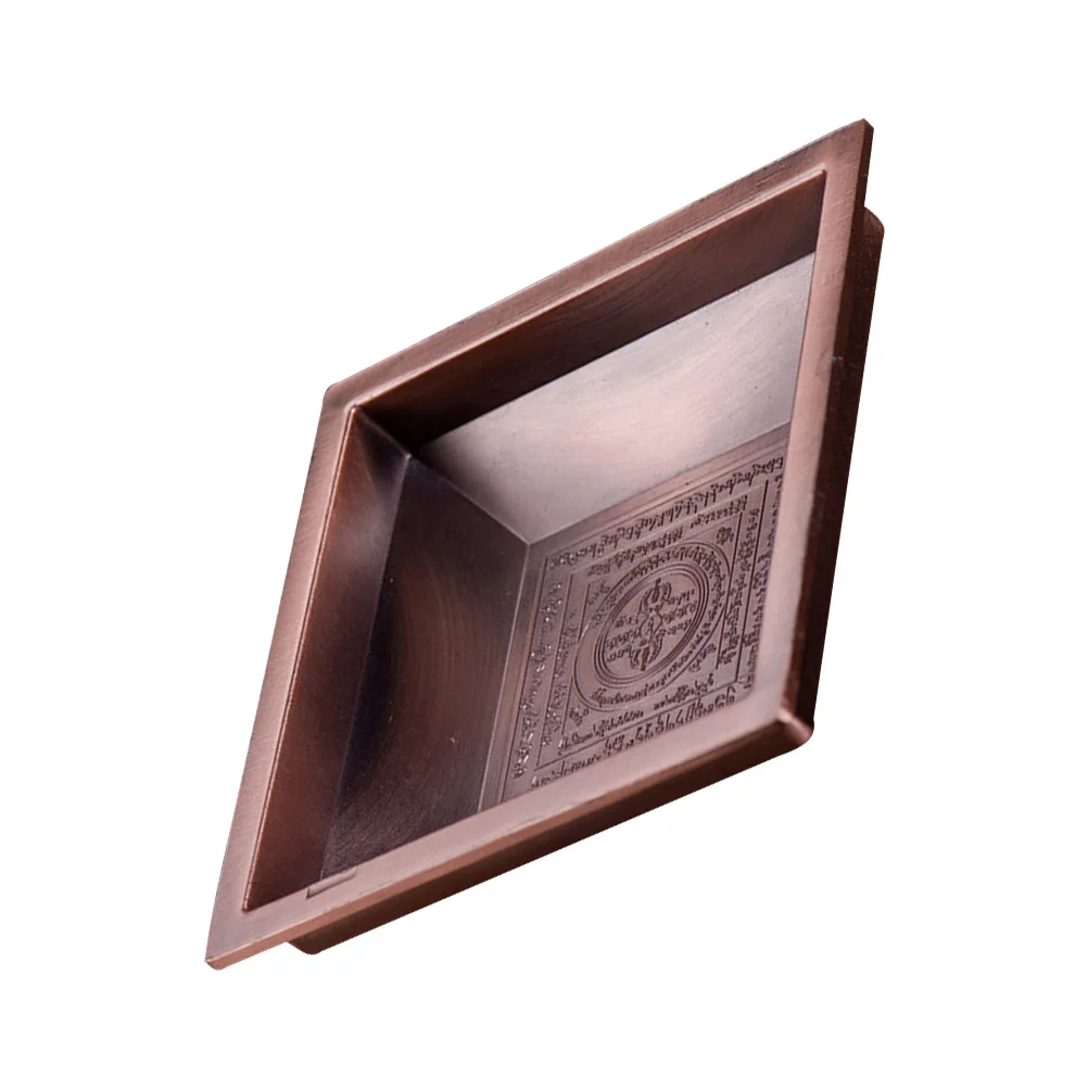 Incense Storage Buddhist Worship Plate Bright Color Anti-Aging Fade Resistant Traditional Tribute Plate Religious Ceremony Decor