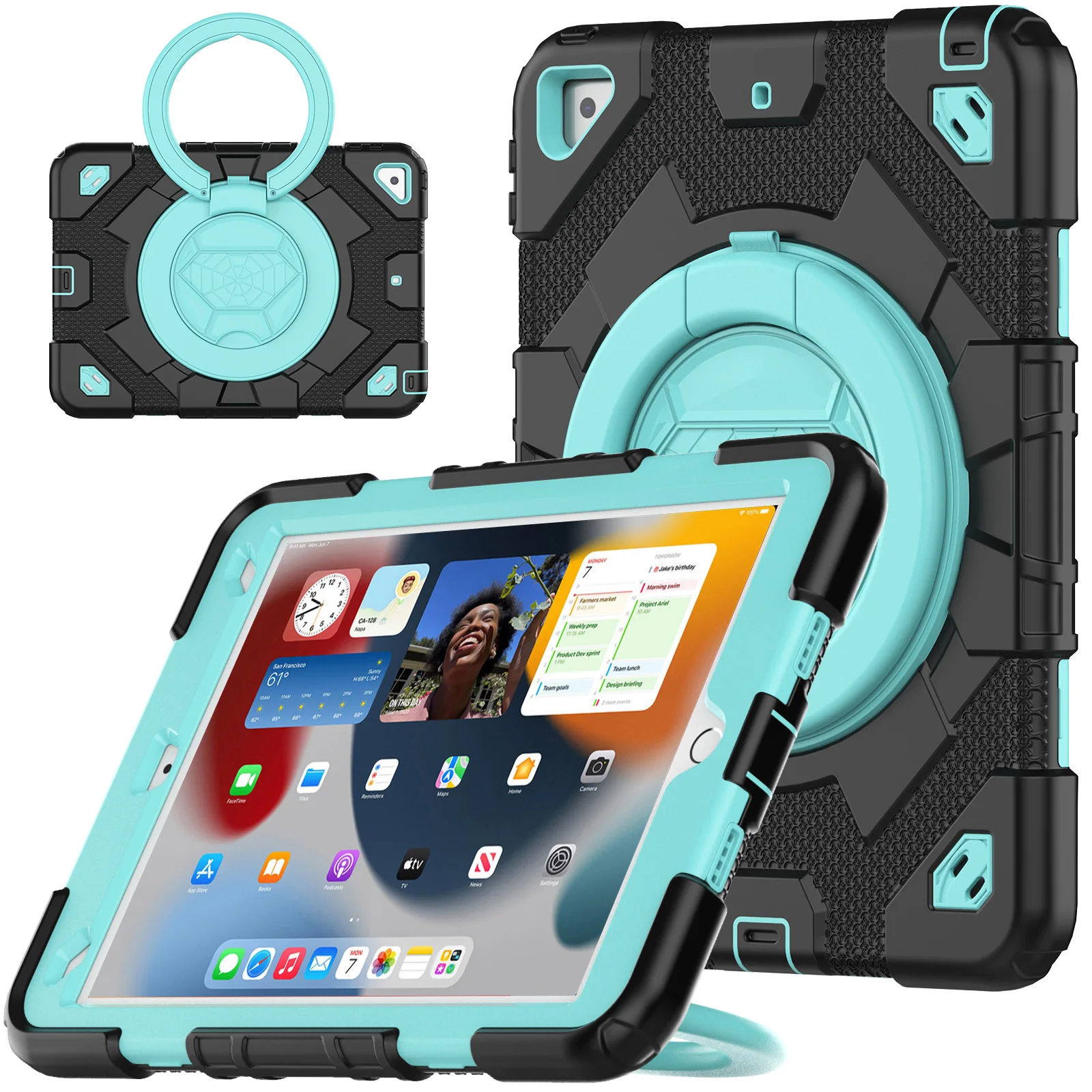 

Kids Armor Case For iPad 10.9 2022 10.2 7th 8th 9th Gen Rotating Cover For Air3 Pro 10.5 Air2 9.7 2017 2018 Pro 9.7 Shell Coque