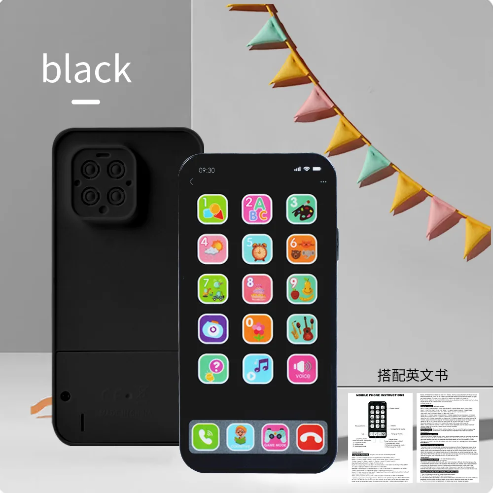 Vocaal mobiele telefoonspeelgoed voor kinderen Gesimuleerde educatieve telefoons voor vroeg onderwijs Touchscreen Telefoonleermachines