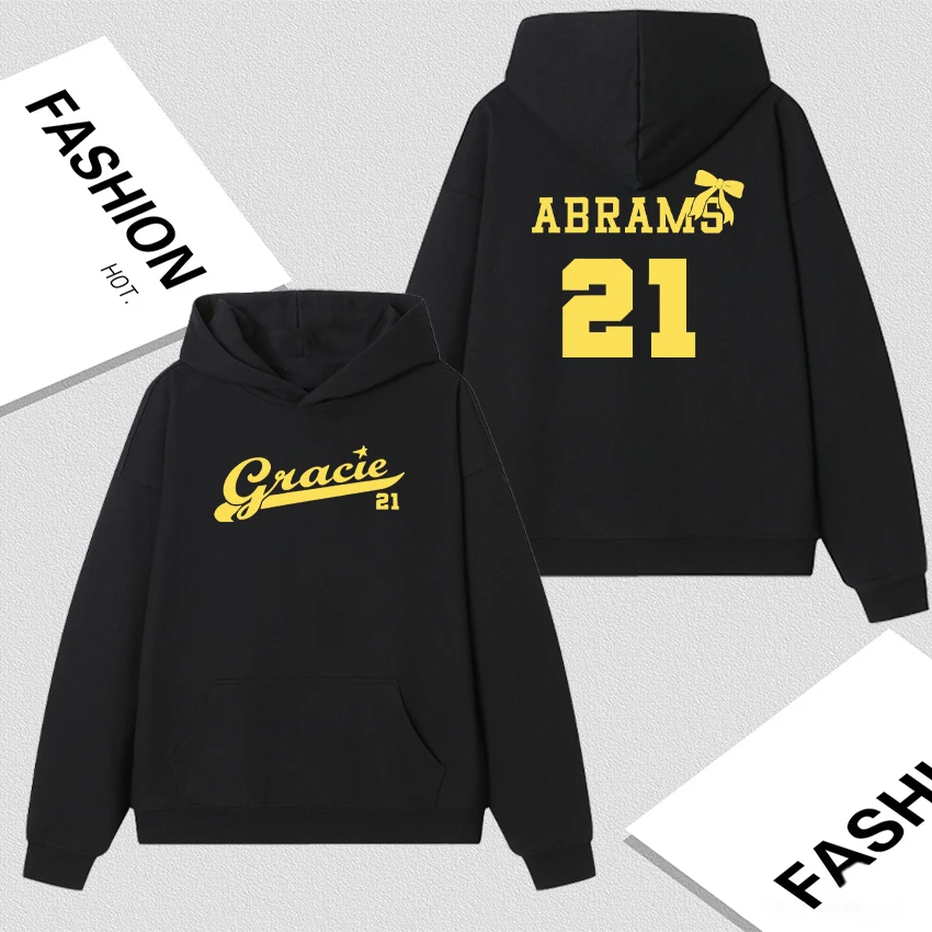 

Gracie Abrams 21 Logo Autumn Winter Sweatshirt 2025 The Secret of Us Tour Pullover Men Women Vintage Fleece Casual Hoodie Unisex