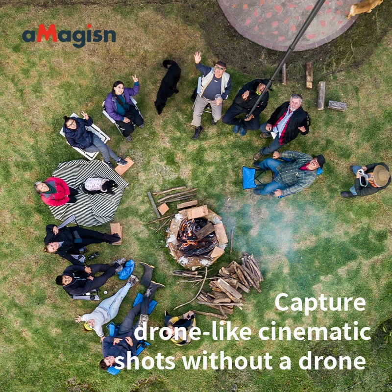aMagisn 3m Karbonowy, Niewidoczny Selfie Stick do Insta360/DJI/GoPro, Przedłużka, Akcesoria — zdjęcie produktu 4