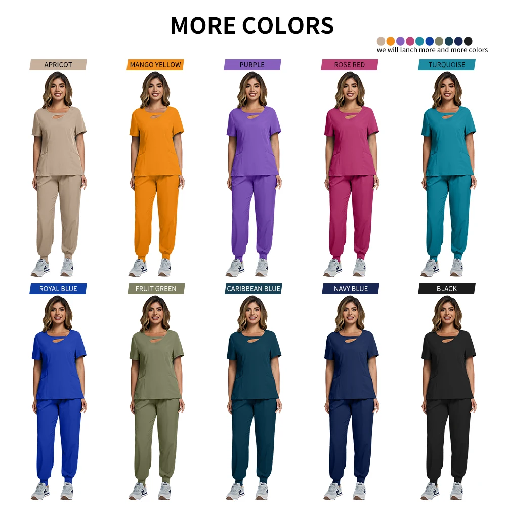 Wholesale Price Jogger Set Operating Room Surgical Workwear Doctor Scrubs Set Medical Uniforms Women Hospital Nurse Accessories