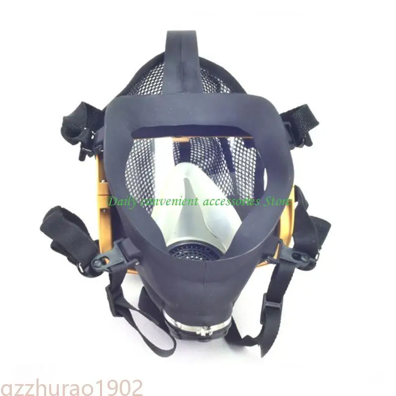 

97QB Electric Supplied Air Fed Face Gas Mask Breathing Tube Adjustable ProtectiveMask