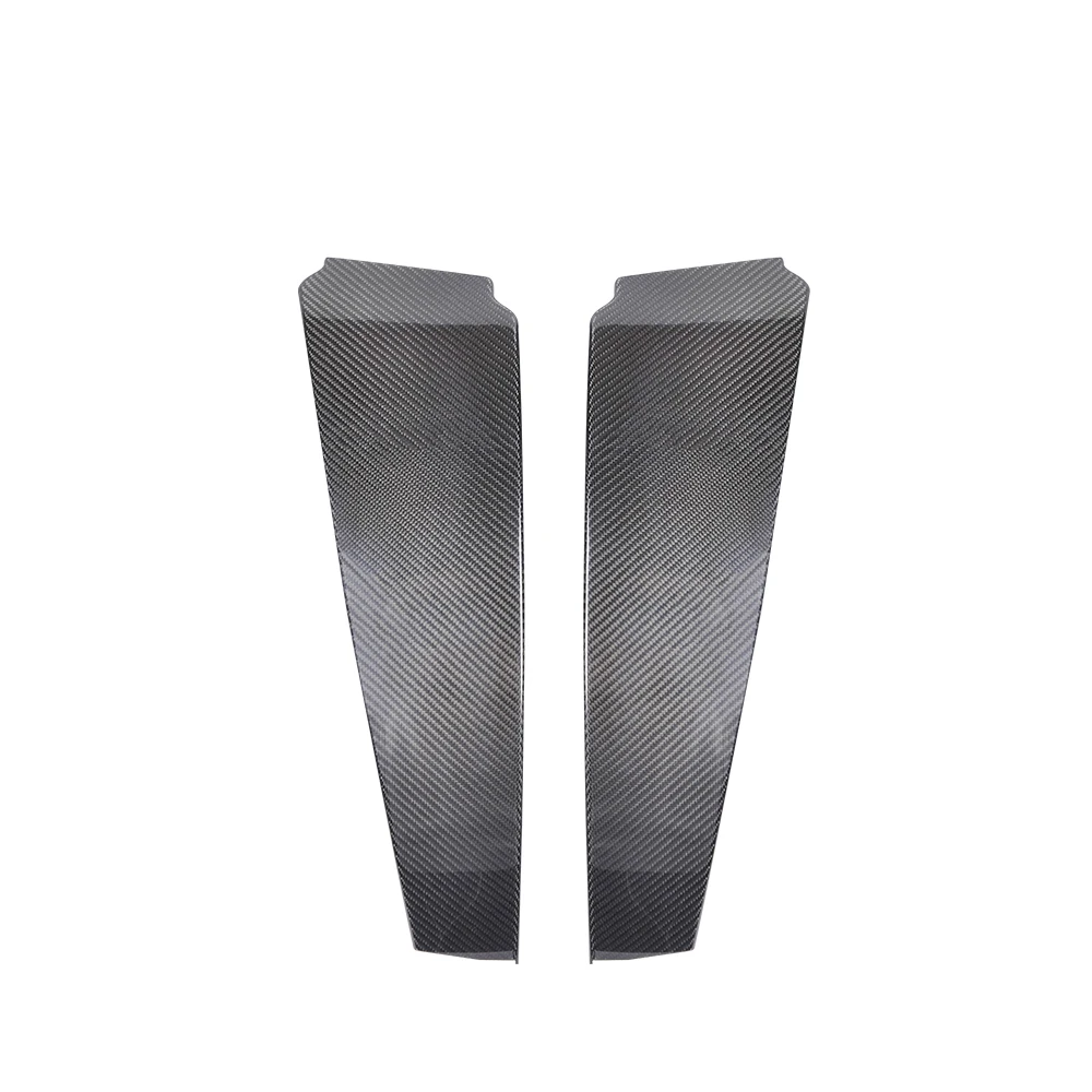 2pcs Car Real Carbon Fiber Car Window B C Pillars Auto Trim Covers For Maserati Quattroporte 2013-2018