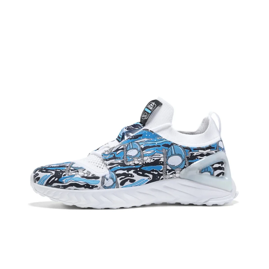 PEAK Breathable Low top Running Shoes Men's Blue White DH130227