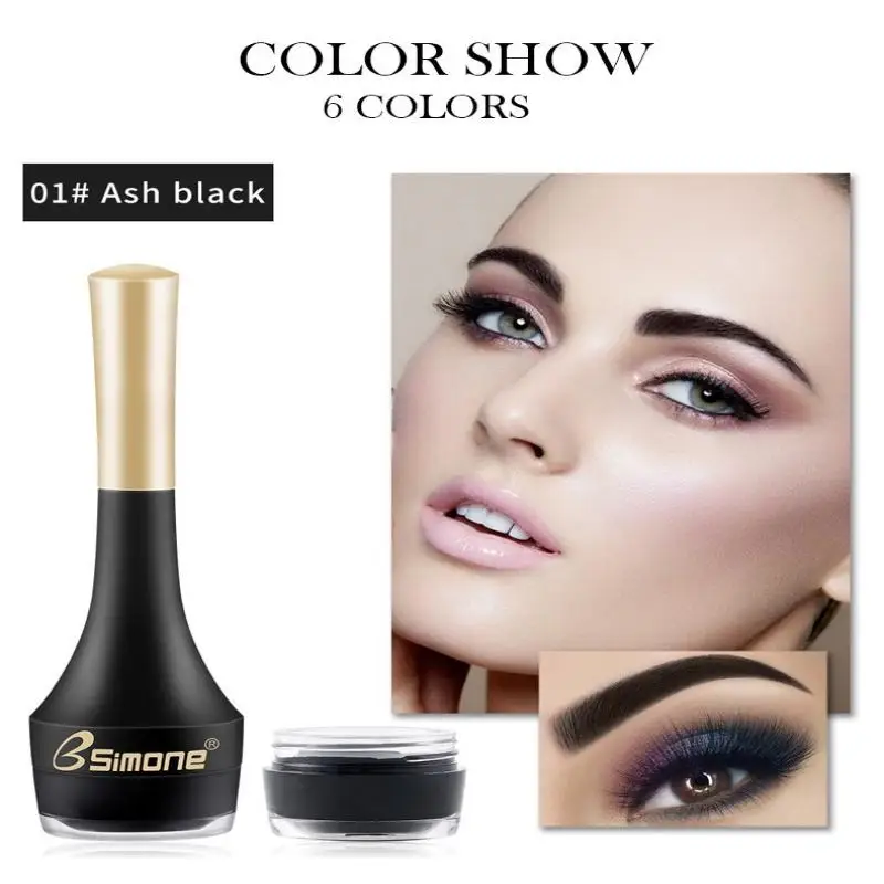 BSIMONE 5g Long-lasting Air-cushion Dye Brows Gel Brown Black Eyebrow Cream Enhancers Waterproof Tinted Makeup Liquid Eyebrows