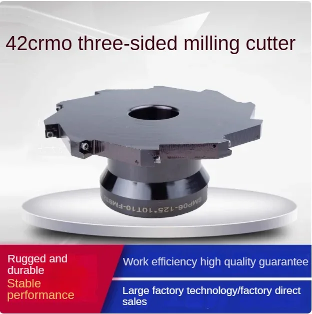 

Фреза для трехсторонней обработки с ЧПУ, дисковая, со сменными пластинами, тип «втулка», для Т-образных пазов, установка MPHT060304 80 100 125