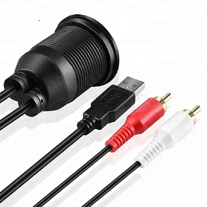 Car Extension Cable USB2.0 Male to Female Embedded Panel Installation Cable