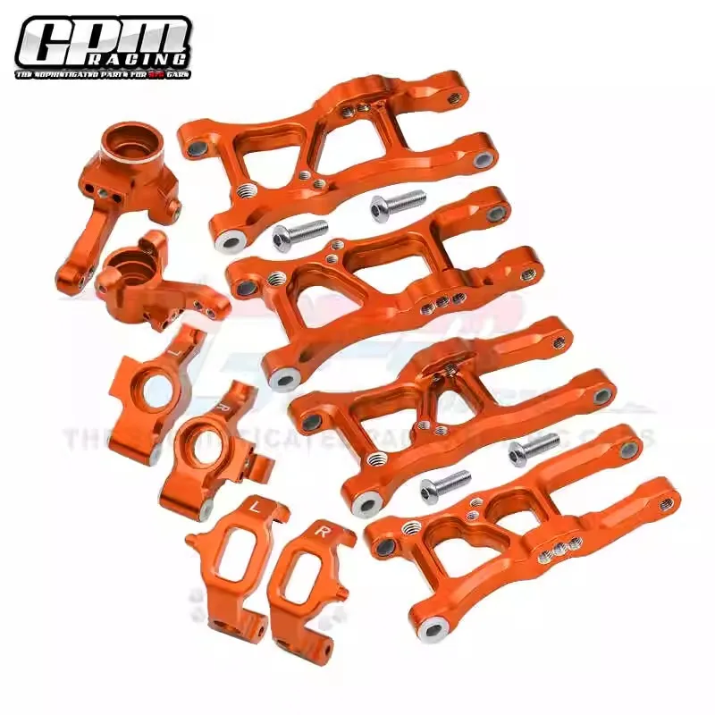 GPM Alloy Front & Rear Lower Arms & Front Knuckle Arms Front C Hubs TRAXXAS 1/10 Ford GT 4-TEC 2.0