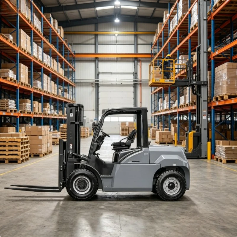 6/7/8/9/10Ton Cold Proof Hydraulic System Electric Forklift Freezer Warehouse Stable Pallet Lifting Stacker Handling Machine