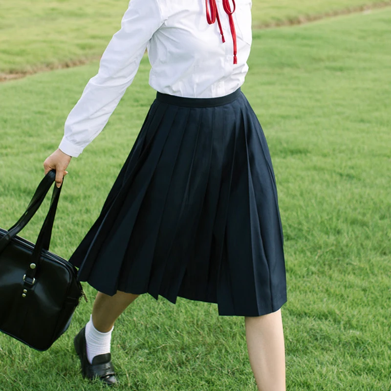 Klassieke Japanse Anime School Meisjes Marinezeeman Jurk Uniform Jk Rok Voor Meisjes Hoge Taille Geplooide Rokken Student Bodems