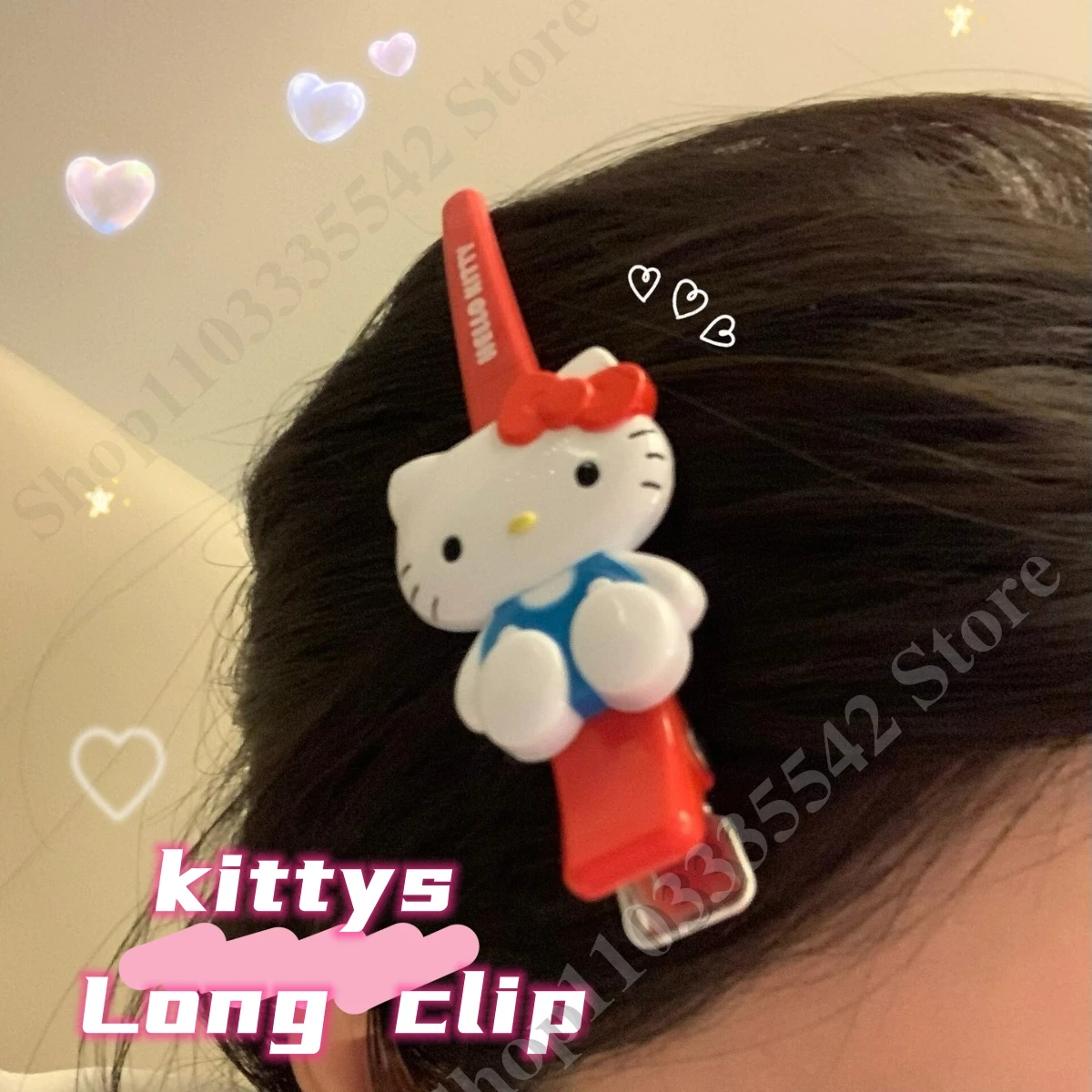 

Kawaii Hello Kittys Hairpin Clip Kuromis My Meldoys Cinnamonrolls Cartoon Student Gift for Girls Side Clip Fascinator Bangs