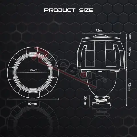 70 मिमी एलईडी हेलो एंजेल आई 2.5 इंच हेडलाइट लेंस बाई-क्सीनन प्रोजेक्टर लेंस सफेद रिंग रेट्रोफिट H4 H7 ऑटोमोबाइल एक्सेसरीज़ के लिए 8 best sales प्रोजेक्टर लेंस - №6