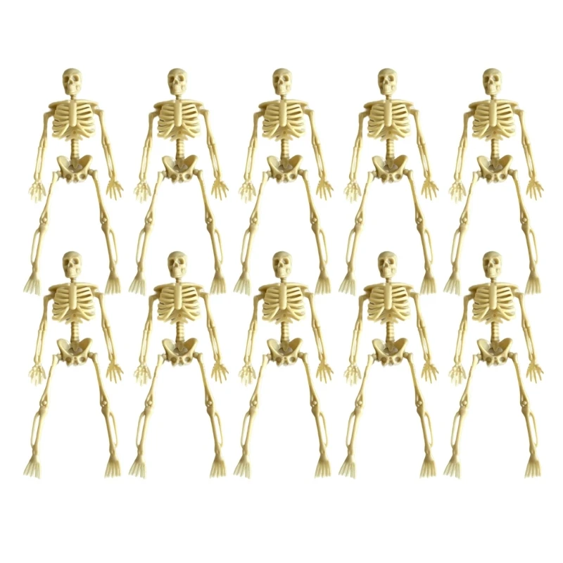 10 Uds. Decoraciones esqueletos móviles para fiesta Halloween y escena casa encantada, envío directo
