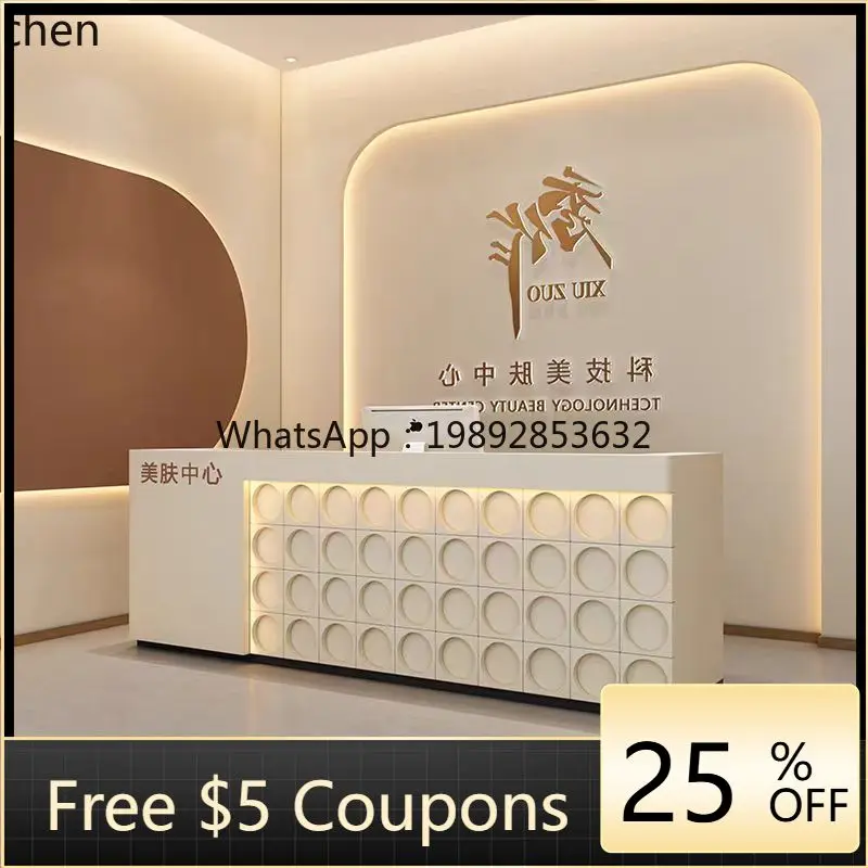 WW simple beauty salon checkout page clothing store counter company reception desk