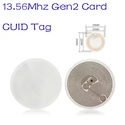 RFID Rewritable Smart Chip CUID Gen2 Electronic Tag 25MM Sticker 13.56Mhz 1K S50 0 Sector Changeable Token NFC Clone Key
