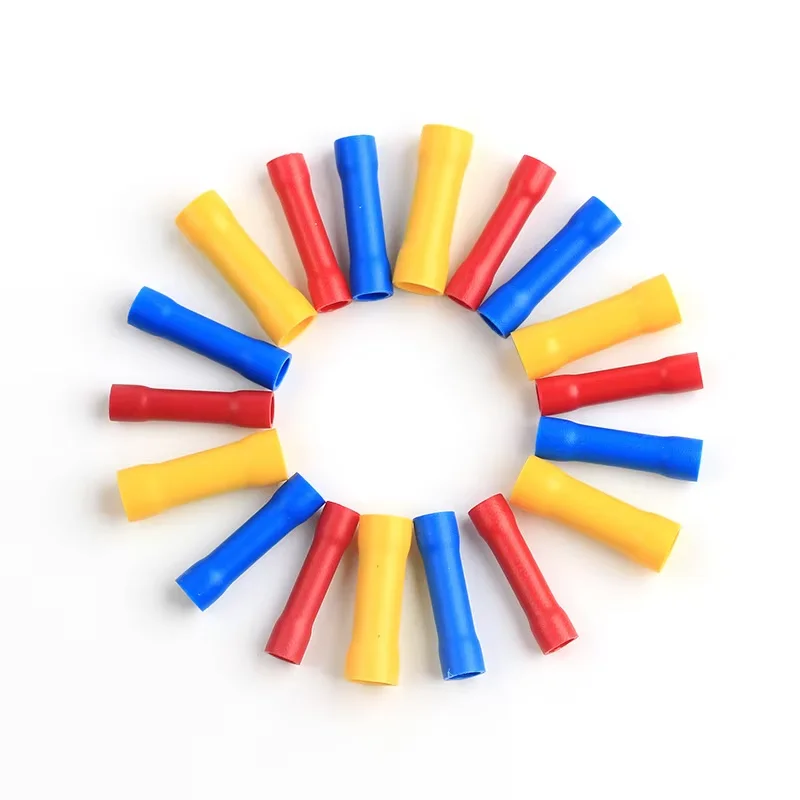 120PCS Splice Crimp Connectors Insulated Durable PVC Electrical Wire Terminal BV2 BV5.5 BV1.25 Three Colours For Home Tool