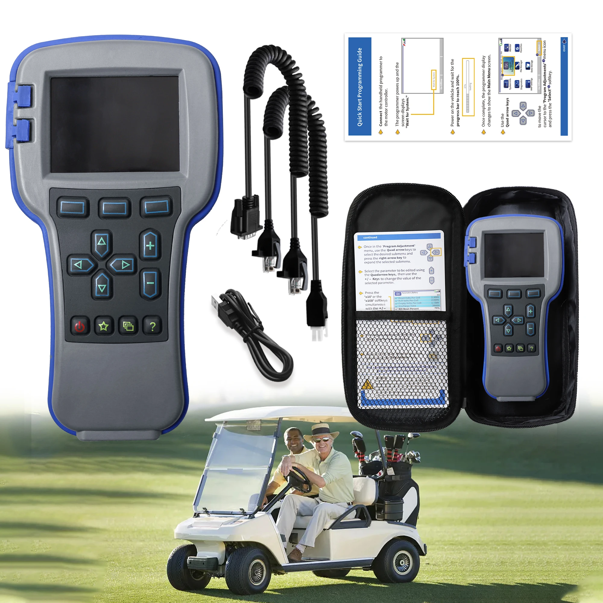 New US Stock 1313-4431 Handheld Programmer OEM Dealer Level Handset Programmer for Curtis AC DC Motor Controllers Forklift Golf Carts 1313-4401 1313-4331