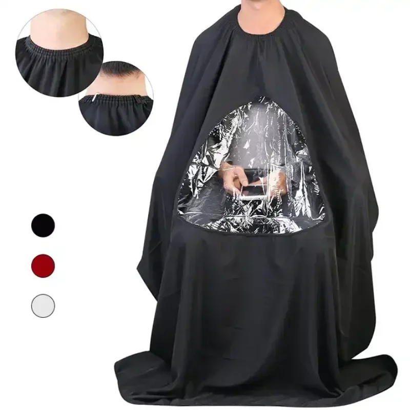 Professional Waterproof Styling Salon Barber Hairdresser Hair Cutting Hairdressing Gown Cape with Viewing Window Apron