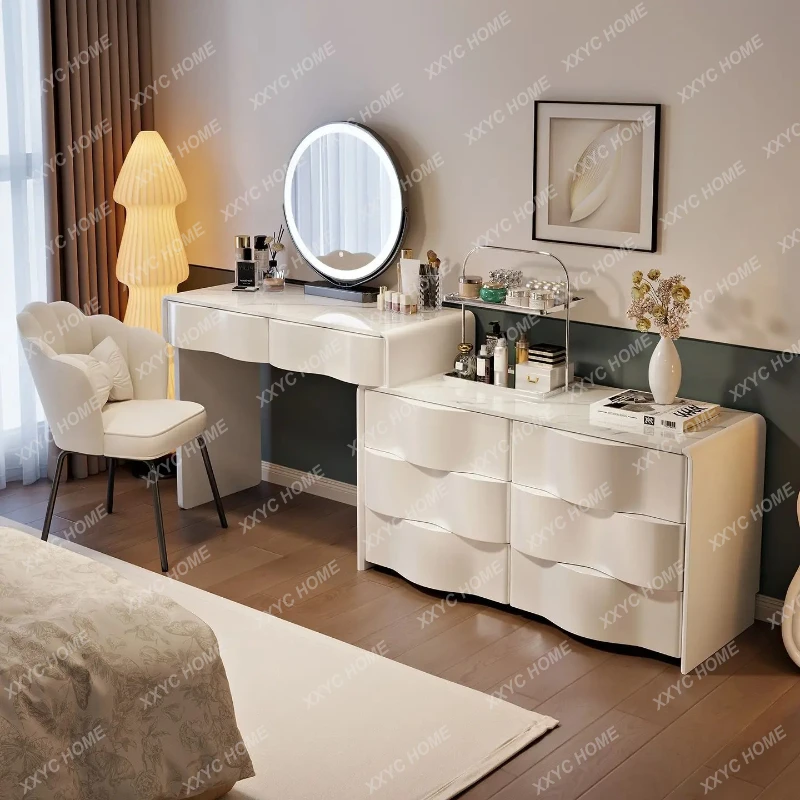 

S1saa household bedroom dresser small apartment corner makeup table storage integrated cabinet