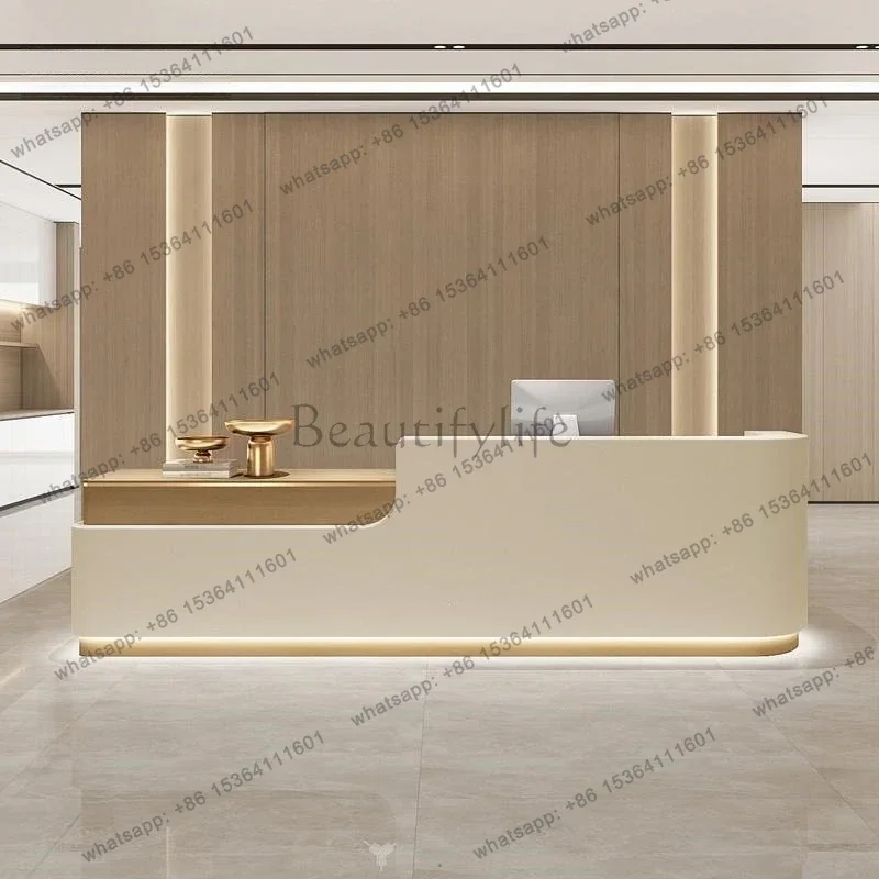 Best Sellers Modern Minimalist Reception Desks Beauty Salon Reception Desks Wellness Center Durable Office Furniture Banco Recep