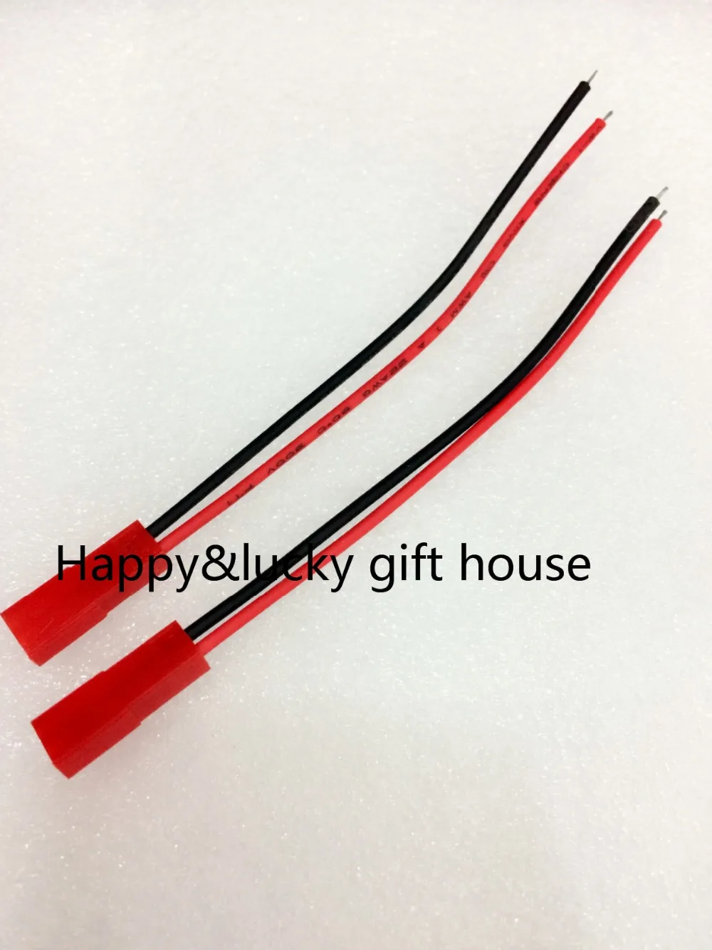 YYT 10pair JST red head pair plug line 2P connection line LED male and female plugs a set of two 2P red and black 10CM