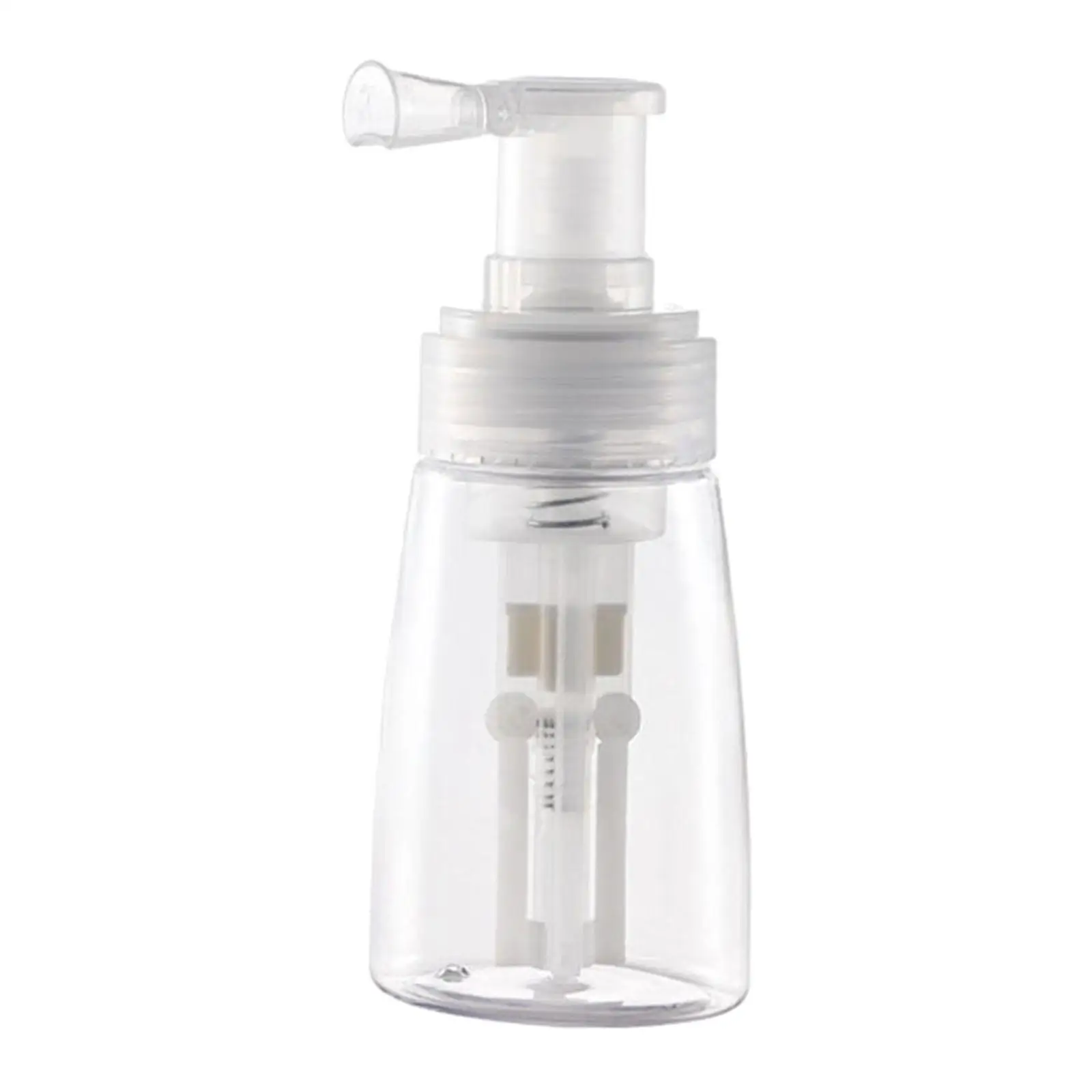 Clear Plastic Powder Spray Bottle Refillable Dry Shampoo Container for Home and Beauty Salon Use view 3