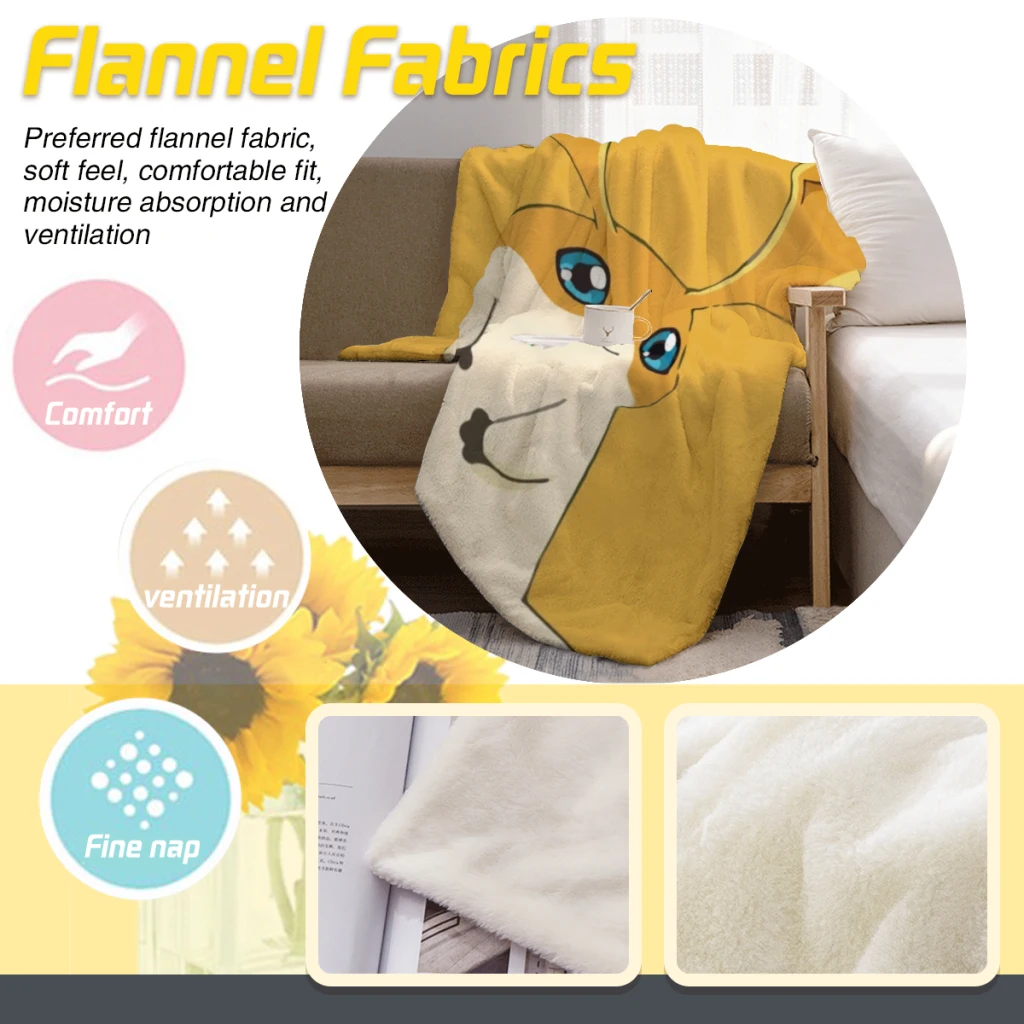 Digital Monster blankets Warm Flange blankets Soft and comfortable blanket picnic blanket