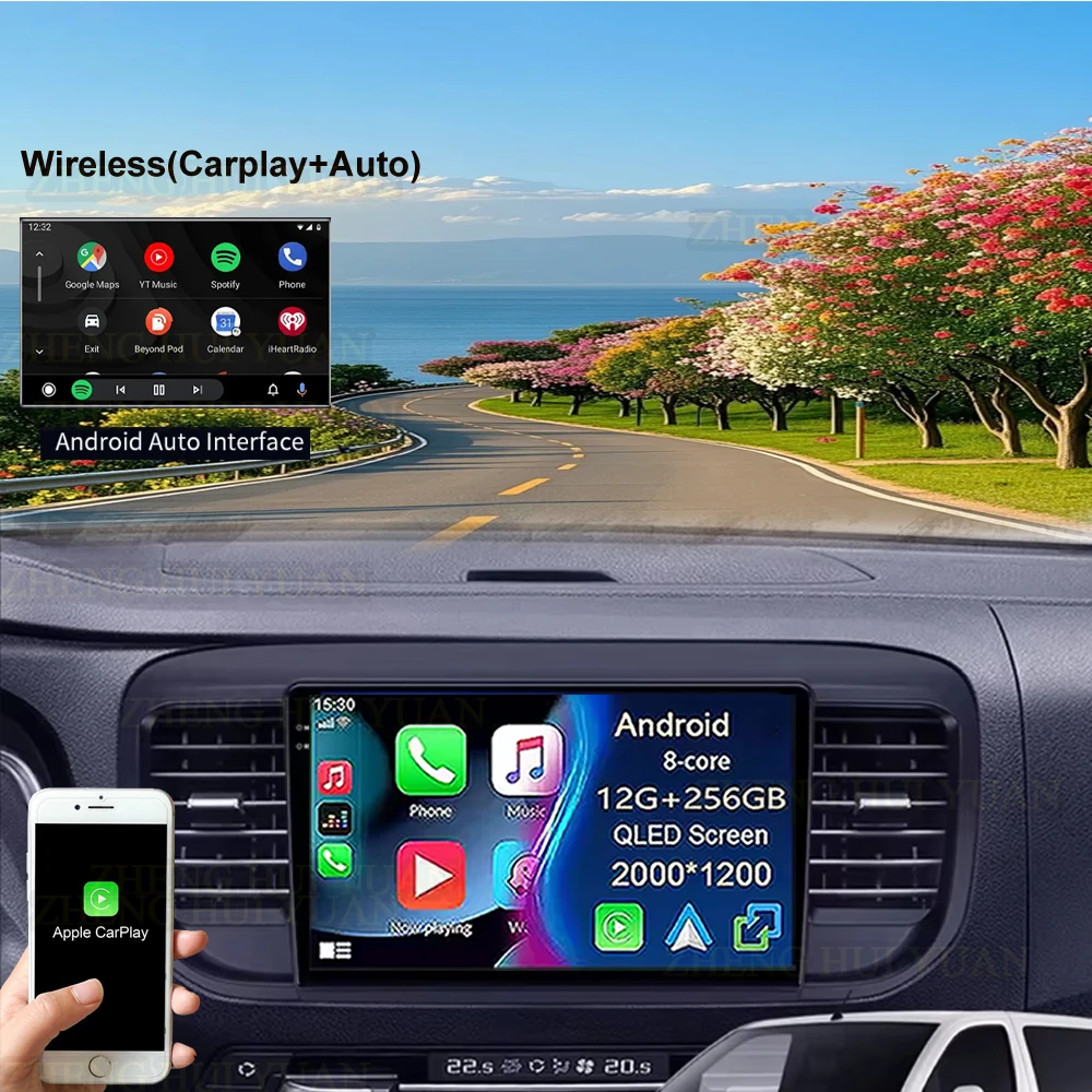 Android 16 Carplay For Citroen Jumpy III 3 SpaceTourer 1 For Peugeot Expert 3 2016 2017 2018 - 2021 Car Radio Multimedia Player - view 4