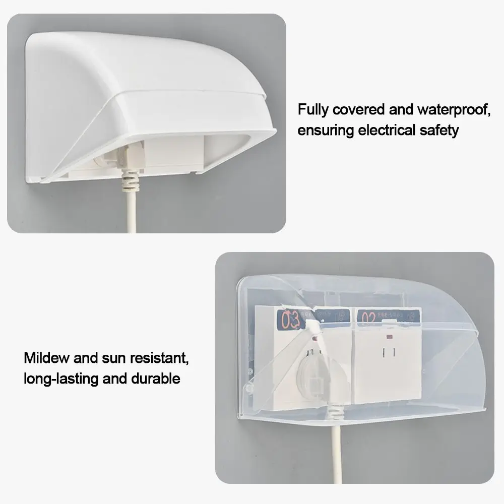 Electric Plug Cover Rainproof Cover Socket Waterproof Box for Charging Pile Socket Switch Protection Cover