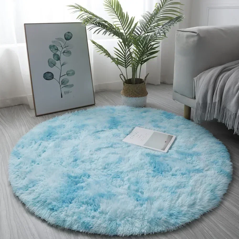 Super Soft Plush Round Rug Mat Fluffies White Carpets For Living Room Home Decor Bedroom Kid Room Decor Salon Thick Pile Rug