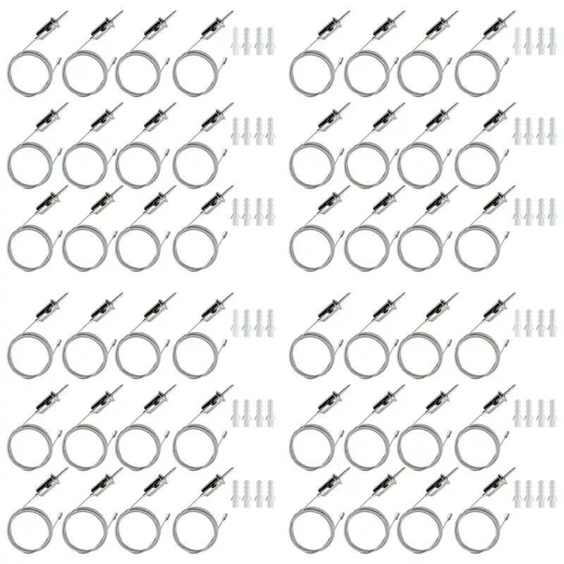 

Комплект подвесных шестигранных тросов SDFC-48 для гаражей, стальные подвесные цепи, соединительные тросы для светильников Honeycomb, подвесной трос 2 м