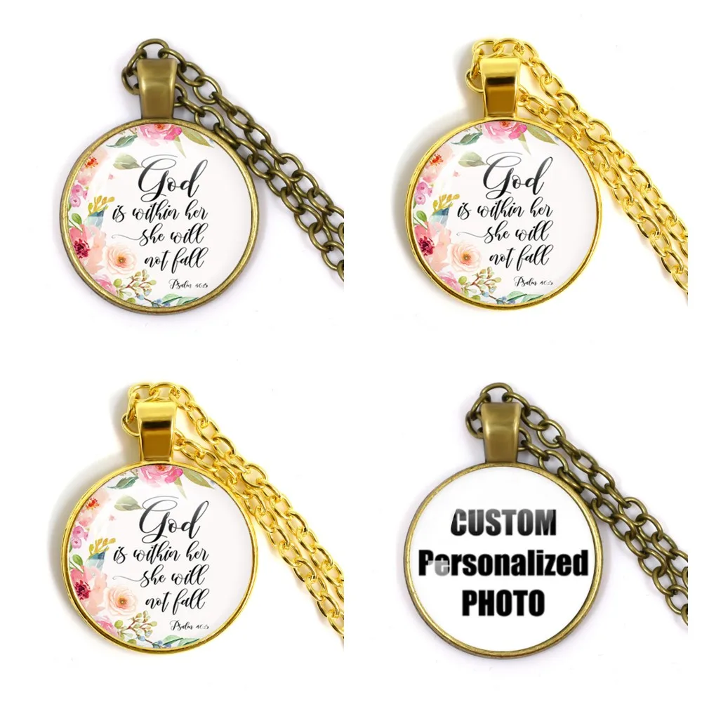 Бог вместе с ней, она не будет падать, Библия, Стик, стеклянные ювелирные изделия, ювелирные изделия на заказ, подвеска, христианские верующие, подарки Бог вместе с ней, она не будет падать, Библия, Стик, стеклянные ювелирные изделия, ювелирные изделия на заказ, подвеска, христианские верующие, подарки