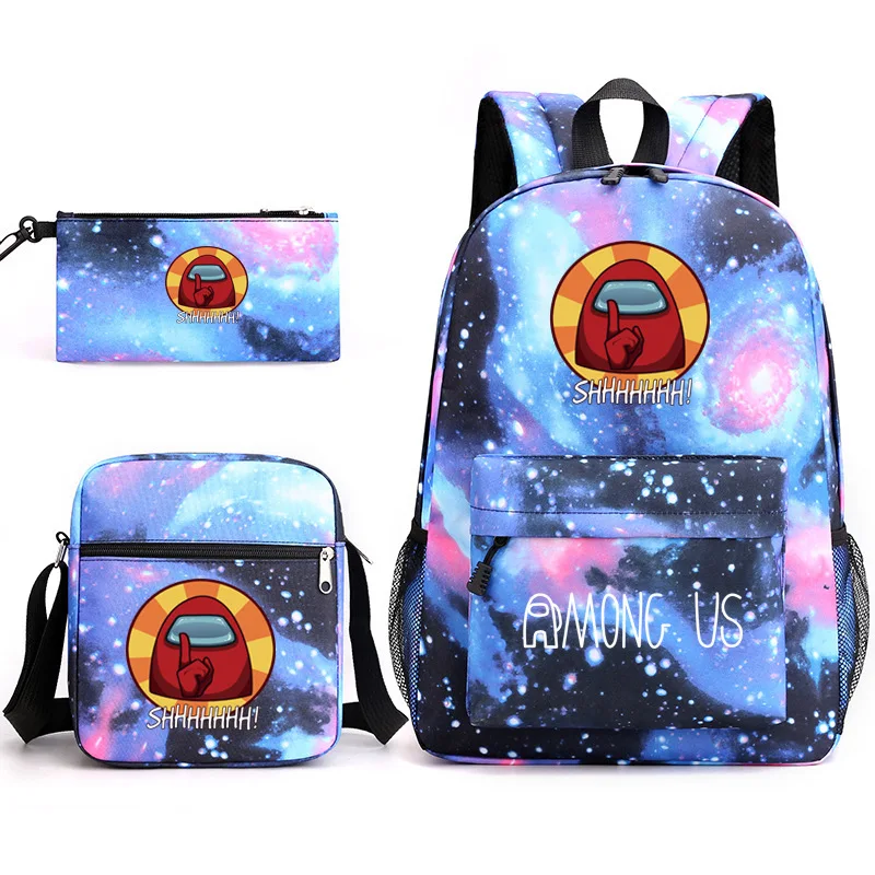 Game Among Us Space Werwolf Killer Student Schultasche Rucksack Kleine Umhängetasche Federmäppchen