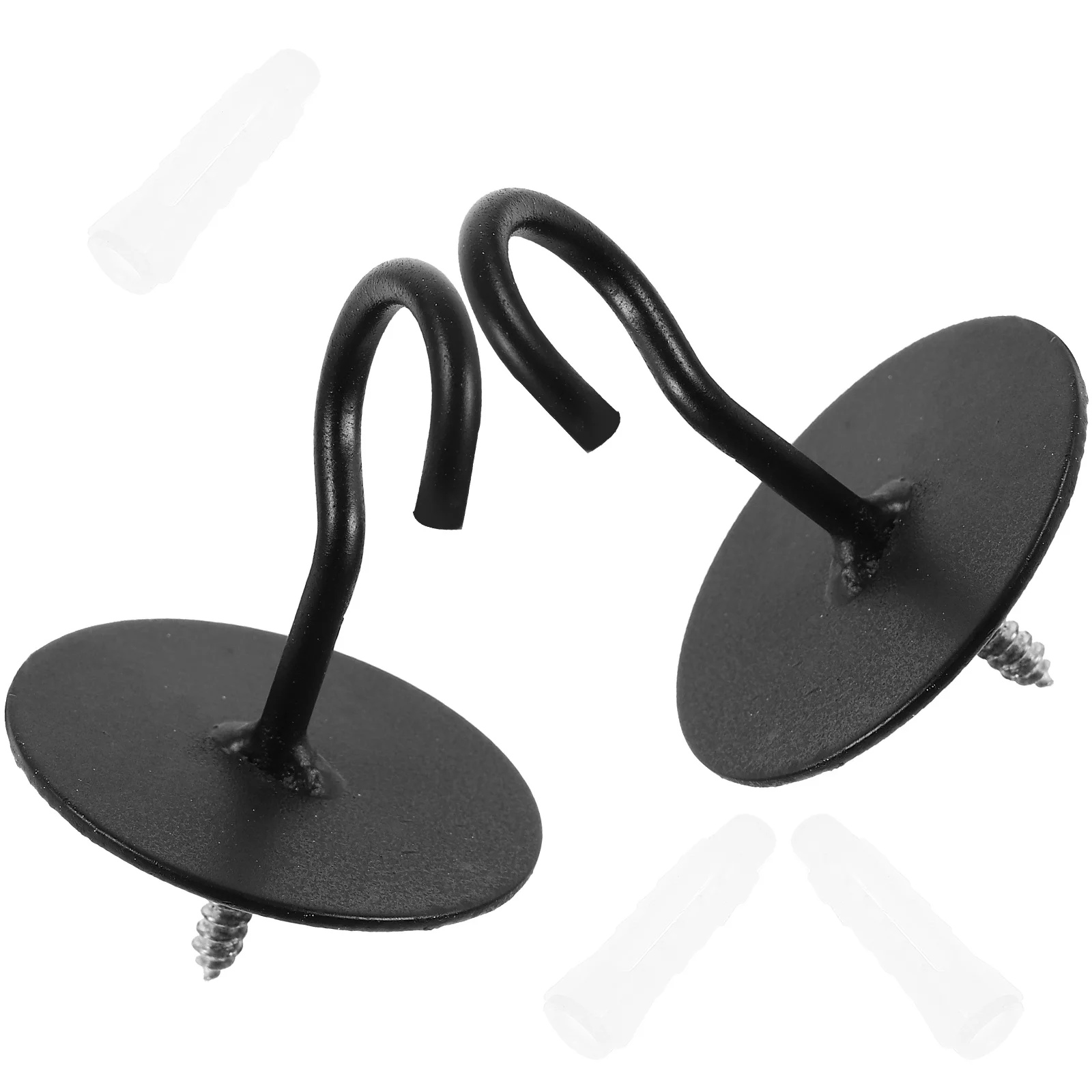 2 Pcs Hook up Ceiling for Plant Baskets Heavy Duty Hooks Wind Chime Wall Mount Hanger