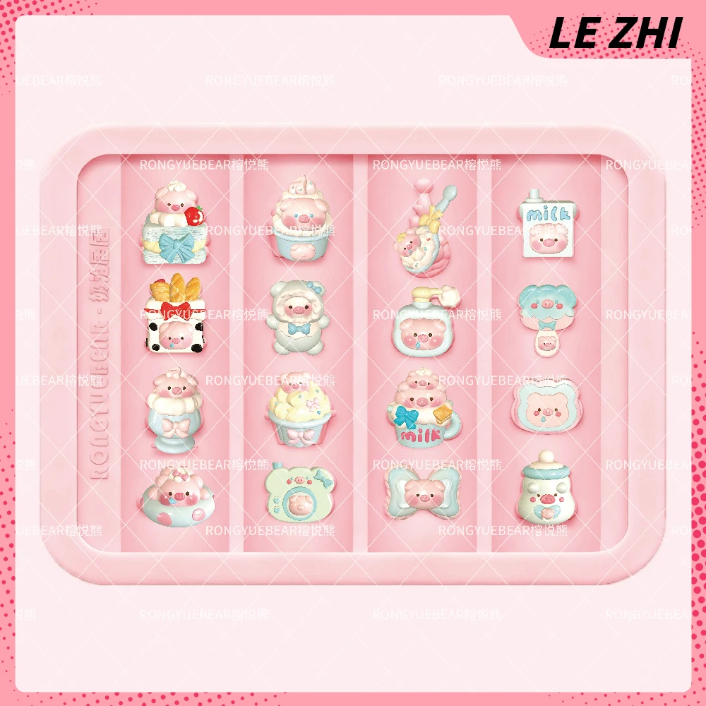 لطيف الكرتون الدب خنزير ثلاثية الأبعاد الاكريليك مسمار الفن قالب ديكورا Diy تصميم سيليكون الأكورديون زجاجة رضاعة للأطفال كاميرا الحب الحليب الخبز مسمار قالب