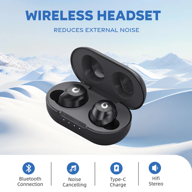 ZQB X9 Mini Wireless Headphones Bluetooth Noise Canceling High Quality with Mic IPX5 ENC Earbuds Free Shipping